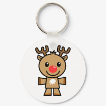 Yay For Color Xmas Character - Reindeer keychains