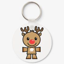 Yay For Color Xmas Character - Reindeer keychains