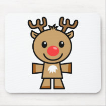 Yay For Color Xmas Character - Reindeer mousepads