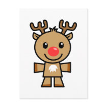 Yay For Color Xmas Character - Reindeer postcards