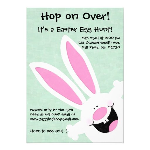 Yay! It's Easter! Easter Egg Hunt Invitation