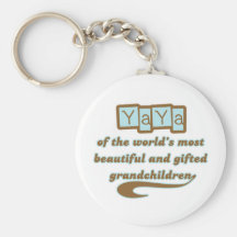YaYa of Gifted Grandchildren Keychain