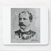 Ye Dirty Olde Man Magazine Logo Mousepads