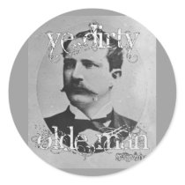 Ye Dirty Olde Man Magazine Logo stickers