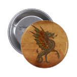 Ye Old Medieval Dragon Design Button