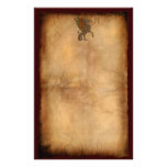 Ye Old Medieval Dragon Design Custom Stationery