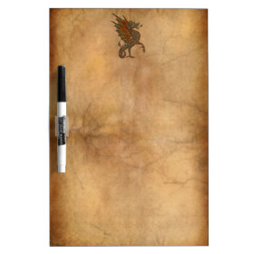 Ye Old Medieval Dragon Design Dry-Erase Whiteboard