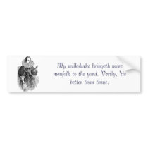 Ye Olde Milkshake Bumper Sticker