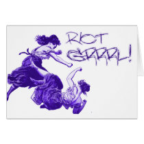 Ye Olde Riot Grrrls Greeting Card