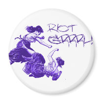 Ye Olde Riot Grrrls Fridge Magnet