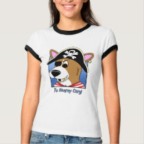 Ye Scurvy Corgi Ladies t-shirts by MenagerieMayhem Ye Scurvy Corgi Ladies t-shirts