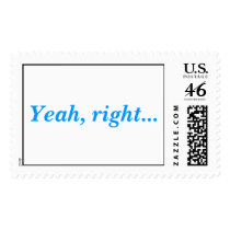 Yeah, right postage by dorinco Yeah, right postage
