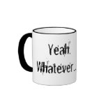 Yeah, Whatever Bunny for Coffee Coffee Mug