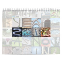Year 2012 Letter Art Calendar