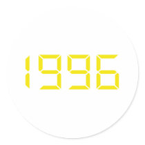 Year of birth - 1996 - Birthday stickers by Thinkdifferent Year of birth - 1996 - Birthday stickers