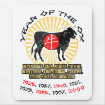 Year of Ox Qualities Mousepad