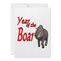 Year Of The Boar Personalized Invitation