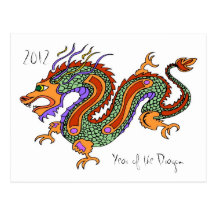 Year of the Dragon 2012 Postcard