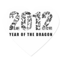 year of the dragon 2012 stickers