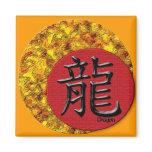 Year of the Dragon: Gold and Red Magnet