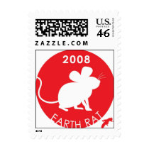 YEAR OF THE EARTH RAT 2008 postage