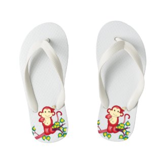 Year of the Monkey Chinese New Year Flip Flops