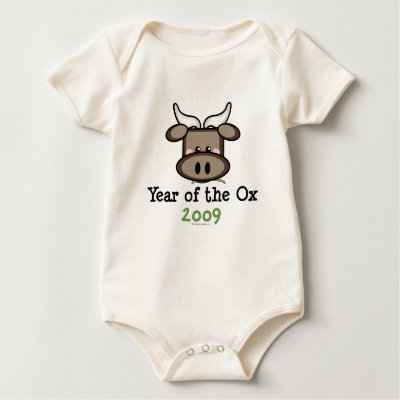 Year Of The Ox Baby Bodysuit Tee Shirts by HolidayTeesGifts