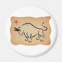 Year of the Ox Fridge Magnet