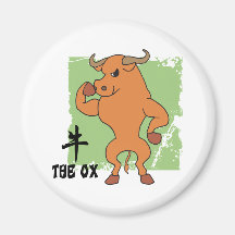 Year Of The Ox Gift Fridge Magnets