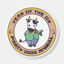 Year of The Ox Gift Refrigerator Magnet