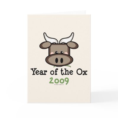 Year Of The Ox Greeting Card by HolidayTeesGifts
