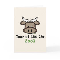 Year Of The Ox Greeting Card
