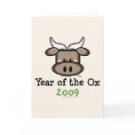 Year Of The Ox Greeting Card
