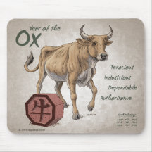 Year of the Ox Mouse Pad