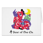 Year of The Ox T-Shirt & Gifts Greeting Cards