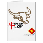 Year of the Ox vNB Greeting Card