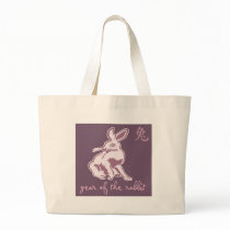 Year Of The Rabbit Tote Bags