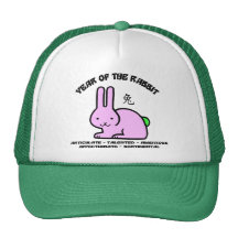 Year of The Rabbit Characteristics Mesh Hats