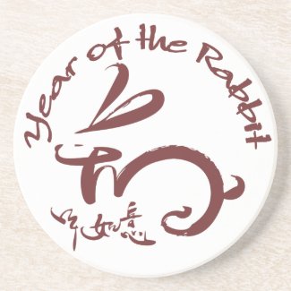 Year of the Rabbit - Chinese Lunar New Year coaster