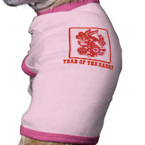 Year of the Rabbit Chinese Paper Cut Art Pet Clothing