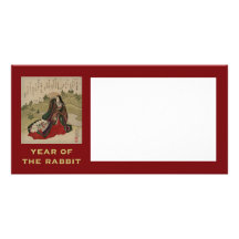 Year of the Rabbit Customized Photo Card