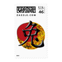 Year of the Rabbit: Gold and Red Stamp