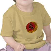 Year of the Rabbit: Gold and Red T-shirts