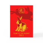 Year of the rabbit greeting card