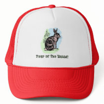 Year of the Rabbit Pastel Tshirt, Mug, Card, Gift Mesh Hat