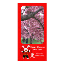 Year of the Rabbit Personalized Photo Card