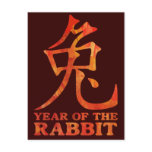 Year of the Rabbit Symbol postcards