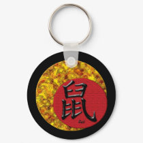 Year of the Rat : Red and Gold keychains by SuanSKatra Year of the Rat : Red and Gold keychains