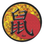Year of the Rat : Red and Gold stickers