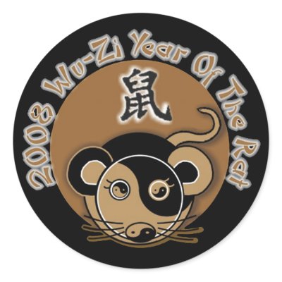 Year Of The Rat Stickers by tshirt_shack